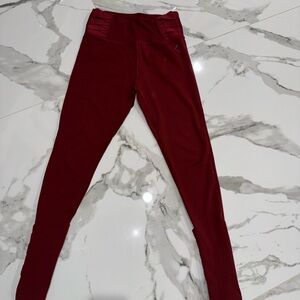 Women's Burgundy Leggings